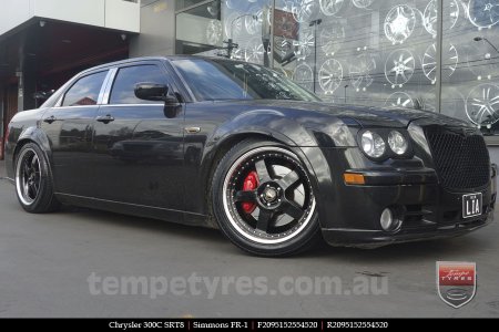 20x8.5 20x9.5 Simmons FR-1 Gloss Black on CHRYSLER 300C