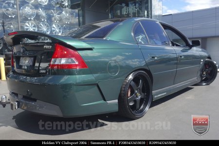 20x8.5 20x9.5 Simmons FR-1 Satin Black on HOLDEN CLUBSPORT