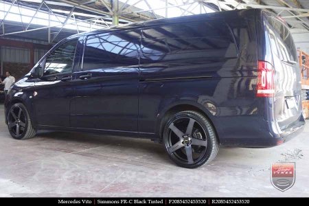 20x8.5 20x10 Simmons FR-C Black Tint NCT on MERCEDES VITO