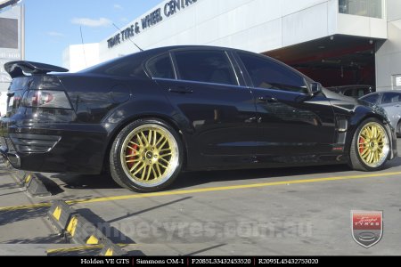 20x8.5 20x9.5 Simmons OM-1 Gold on HOLDEN COMMODORE VE
