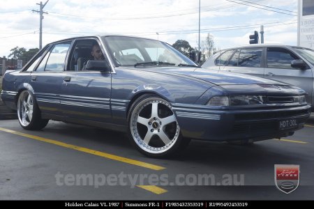 19x8.5 19x9.5 Simmons FR-1 Silver on HOLDEN CALAIS