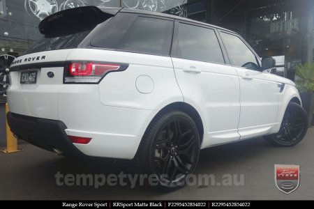 22x9.5 RRSPORT Matte Black on RANGE ROVER SPORT