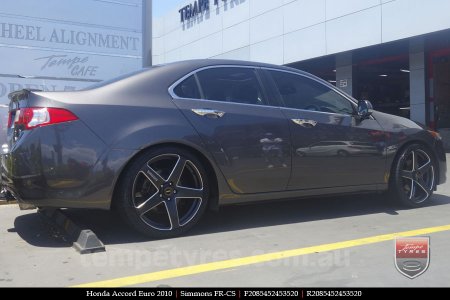 20x8.5 20x10 Simmons FR-CS Satin Black on HONDA ACCORD