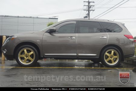 20x8.5 20x9.5 Simmons FR-1 Gold on NISSAN PATHFINDER