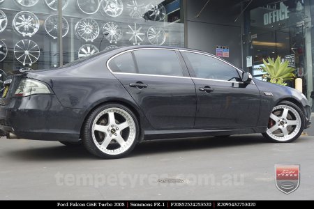 20x8.5 20x9.5 Simmons FR-1 Silver on FORD FALCON