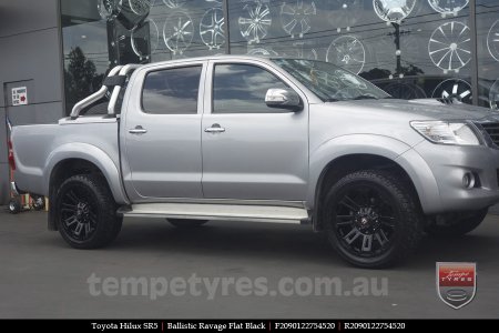 20x9.0 Ballistic Ravage Flat Black on TOYOTA HILUX SR5 