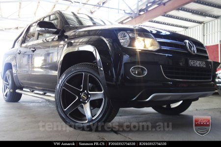 20x8.5 20x10 Simmons FR-CS Satin Black on VW AMAROK