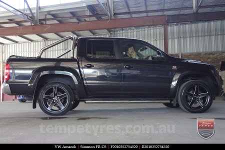 20x8.5 20x10 Simmons FR-CS Satin Black on VW AMAROK