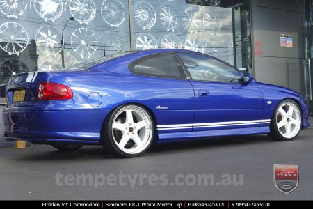 20x8.5 20x9.5 Simmons FR-1 White on HOLDEN COMMODORE VY