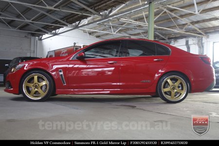 20x8.5 20x9.5 Simmons FR-1 Gold on HOLDEN COMMODORE VF