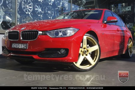 20x8.5 20x10 Simmons FR-CS Gold on BMW 3 SERIES