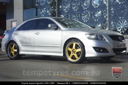 20x8.5 20x9.5 Simmons FR-1 Gold on TOYOTA AURION