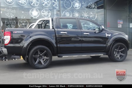 20x9.5 Lenso Z01 Black on FORD RANGER