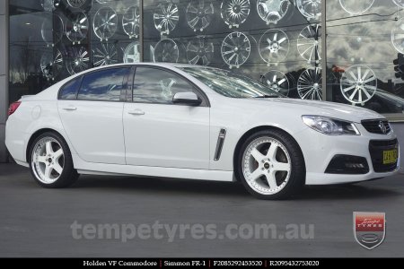 20x8.5 20x9.5 Simmons FR-1 White on HOLDEN COMMODORE VF