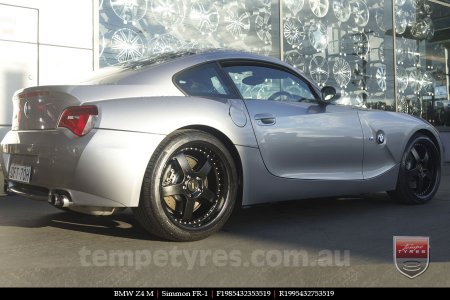 19x8.5 19x9.5 Simmons FR-1 Satin Black on BMW Z