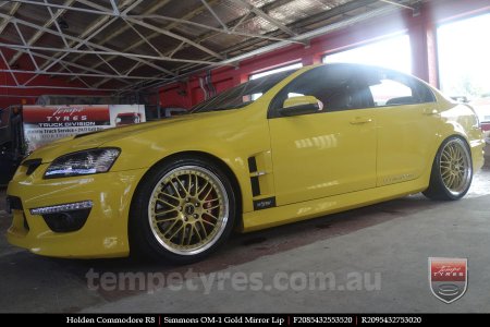 20x8.5 20x9.5 Simmons OM-1 Gold on HOLDEN COMMODORE 