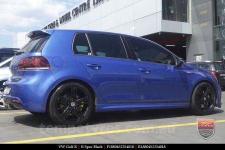 18x8.0 R Spec Black on VW GOLF 