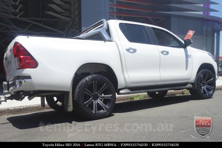 20x9.5 Lenso RTG MBWA on TOYOTA HILUX SR5