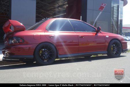 17x7.5 Lenso Spec F MB on SUBARU IMPREZA