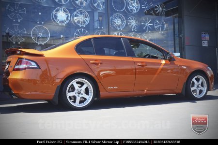 18x8.5 18x9.5 Simmons FR-1 Silver on FORD FALCON