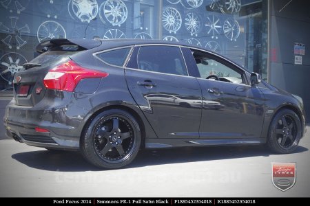 18x8.5 18x9.5 Simmons FR-1 Satin Black on FORD FOCUS