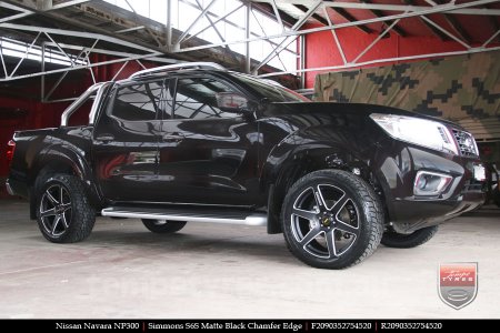 20x9.0 Simmons S6S Matte Black on NISSAN NAVARA NP300