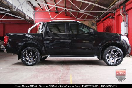 20x9.0 Simmons S6S Matte Black on NISSAN NAVARA NP300