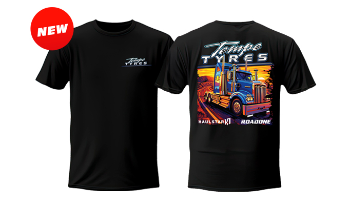 T-Shirt - BLACK TEMPE TYRES