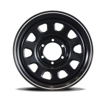 Grudge Offroad BWL Steel D-Hole Black W/White Line