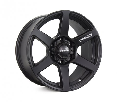 17x9.0 Simmons S6 Matte Black