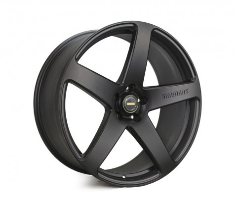 22x9.5 Simmons FR-C Full Satin Black NCT 5/130 P15 - Simmons Wheels