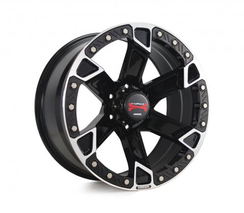 20x9.5 Simmons MAX X05 BKFY 6/139.7 P15 - Simmons Wheels