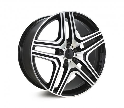 22x10 5346 ML63 Black Machined 5/112 P48