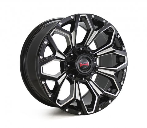 18x9.0 Simmons MAX X11 BKWAA 5/120 P20 - Simmons Wheels