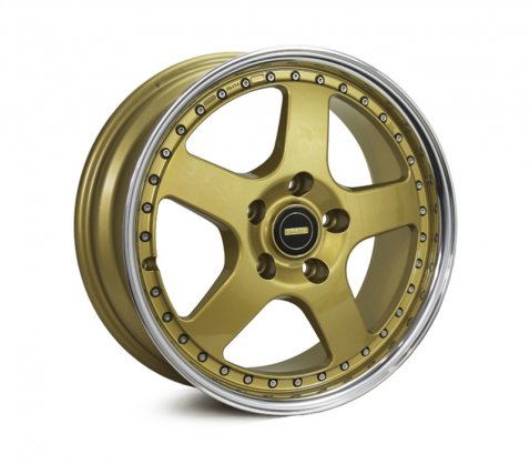 17x8.5 Simmons FR-1 Gold 5/120 P43 - Simmons Wheels