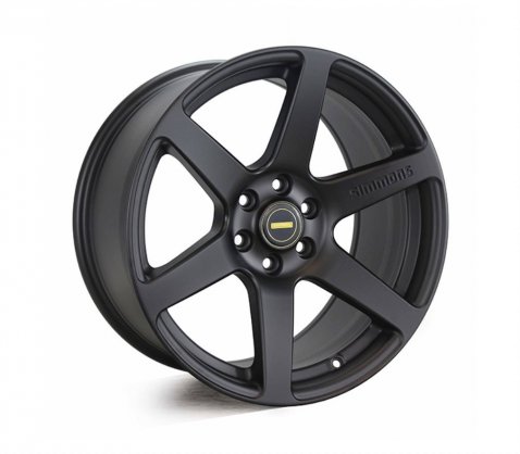 18x9.0 Simmons S6 Matte Black NCT 6/114.3 P25 - Simmons Wheels