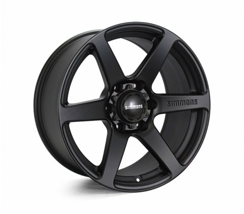 18x9.0 Simmons S6 Matte Black NCT 6/139.7 P20 - Simmons Wheels