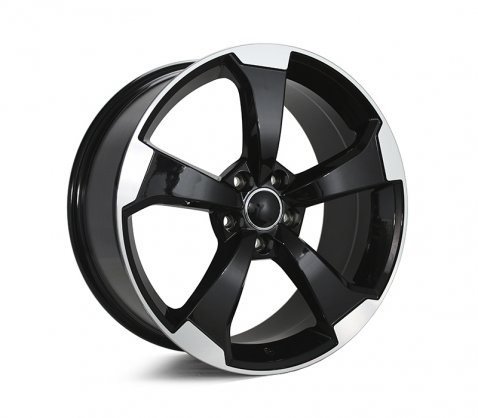 19x8.5 5612 Black Machined Polished 5/112 P35 - Style By AU