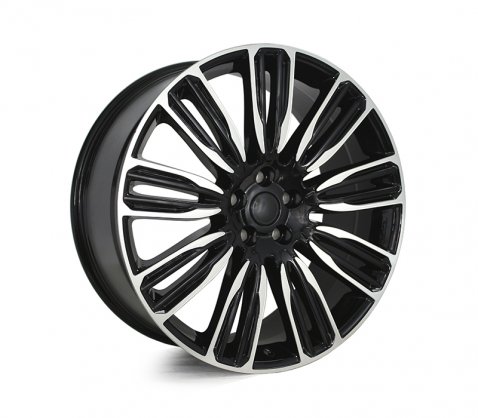 22x9.5 9034 SVR Black Polished 5/120 P48 - Style By RR