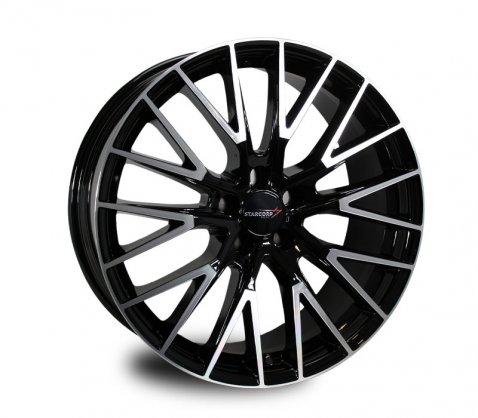 20x8.5 Starcorp Racing SR03 Machined Face Black 5/114.3 P35 - Starcorp Racing Wheels