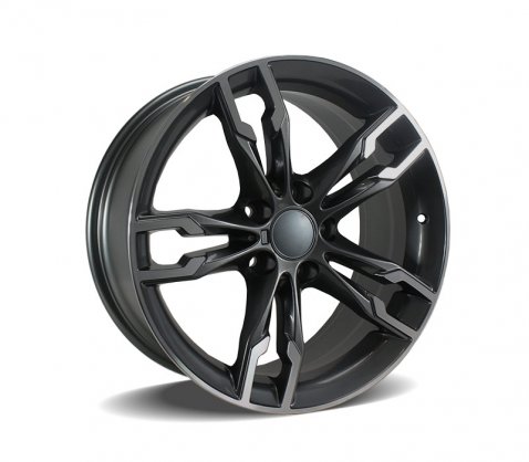 18x8.0 5620 Dark Grey Polished 5/120 P35 - Style By BM