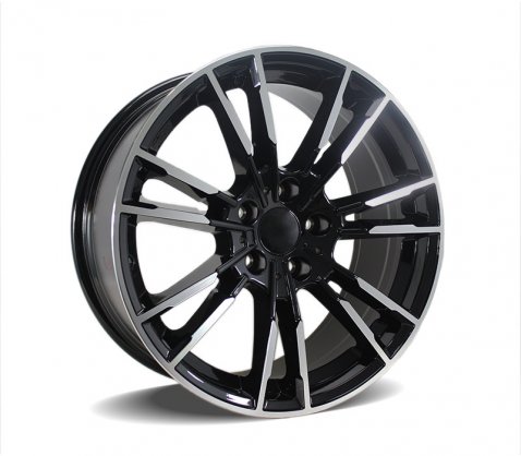 20x8.5 20x9.5 7134 Black Polished - Style By BM