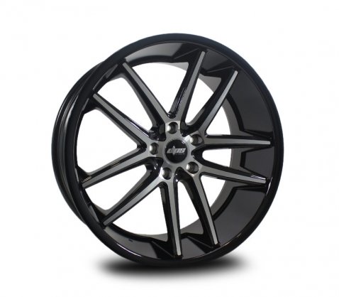 20x8.5 SC Racing LS912 Machined Black