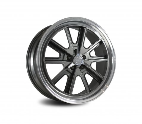 20x8.5 20x10 SC Racing Cobra Grey Machined Lip - SC Racing Wheels