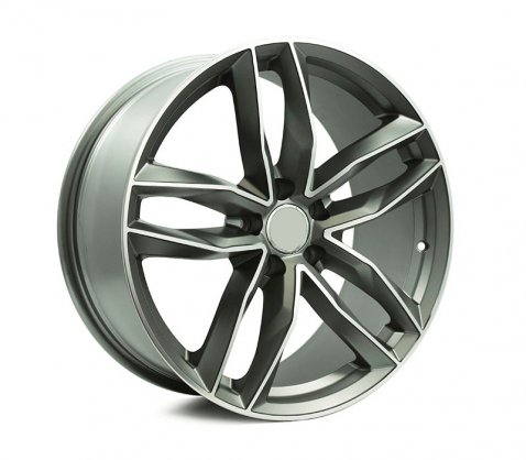 22x9.5 1196 Dark Grey Polished 5/112 P35 - Style By AU