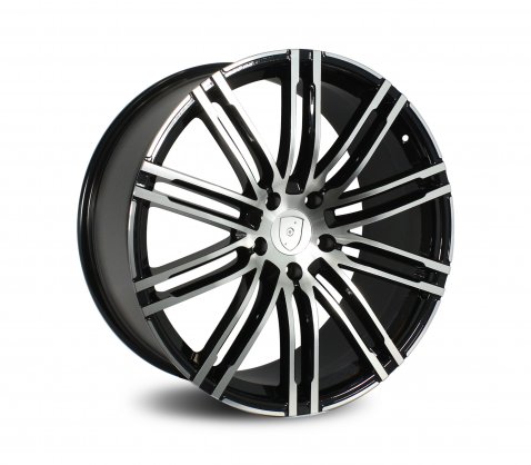 22x10 1222 Black Polished