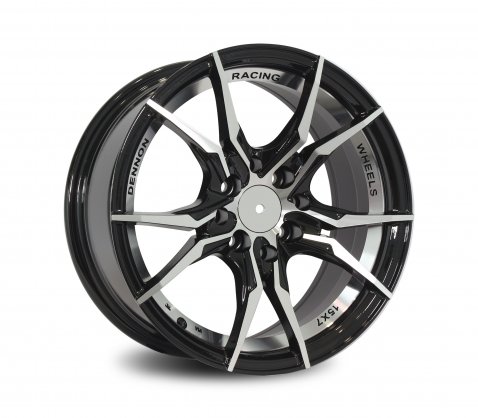 15x7.0 SC Racing DM623 Black Machine Face Undercut