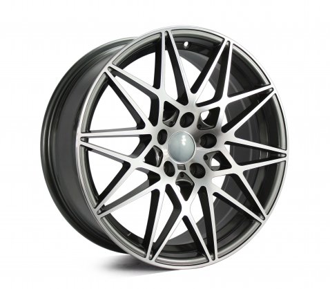 20x8.5 20x9.5 1357 Dark Grey Polished - Style By BM