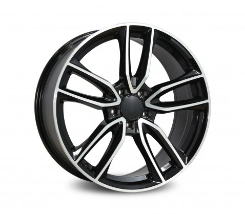 19x8.0 6660 Black Polished