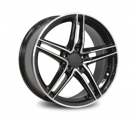 18x8.0 5619 Black Polished